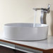 Combos Round Ceramic Sink and Single Hole Faucet with Single Hande