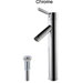 Ceramic White Square Vessel Sink and Sheven Faucet