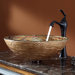 Ares Glass Vessel Sink and Ventus Faucet