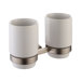 Amnis Wall-mounted Double Ceramic Tumbler Holder