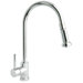 Pro Single Handle Single Hole Kitchen Faucet with Pull Down Spout