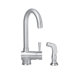 Deco Single Handle Single Hole Kitchen Faucet with Side Spray