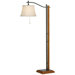 Arco Downbridge Floor Lamp in Mesquite Brown