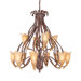 Fleur de Lis 12 Light Chandelier