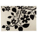 Flora White/Black Rug