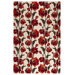 Fields White/Red Rug