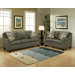 Melrose Microsuede Velvet Sofa and Loveseat Set