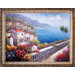 Mediterranean Flowers Hand Painted Oil Canvas Art with Frame