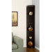 Tray Five-Shelves Corner Display Cabinet / Stand in Coffee Bean