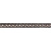 Metal Half Round Rope Tile Accent in Bronze