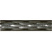 Metal Basket Weave 1" x 6" Tile Accent in Pewter