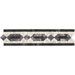Mosaic Chain Listello Tile Accent in Black / White