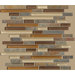 Mixed Up 12" x 12" Random Linear Mosaic Slate Accent Tile in Crested Butter