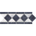 Tumbled Stone Listello 4" x 12" Tile Accent in Color 00900