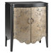 Accent Cabinet In Black and Textured Gold Metallic