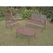 Santa Fe Iron Patio 3 Piece Lounge Seating Group