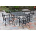 Iron Patio 5 Piece Dining Set