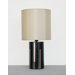 Pillar Table Lamp with Pebble Shade in Charcoal Shadow