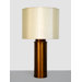 Golden Matrix Table Lamp with Pebble Shade in Gold and Honey