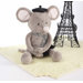 ''Monsieur Le Squeak and Blankie Fantastique'' Plush Mouse and Blanket Gift Set