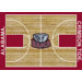 College Home Court NCAA Novelty Rug