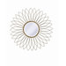 Charlese Wall Mirror in Antique Brushed Silver