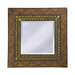 Nashville Framed Mirror in Antique Rust/Verde
