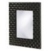 Justin Rectangular Framed Mirror in Glossy Black
