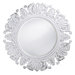 Anita Round Framed Mirror in White
