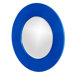 Metallic Vail Mirror in Royal Blue