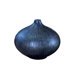 Lacquered Wood 7" Tall Vase in Arctic Blue