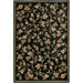 Diamond Black Floral Rug
