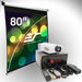 80" Manual Screen & LED Projector Bundle