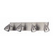 Casara Four Light Wall Lamp in Polished Steel