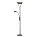 Duality Torchiere Reading Floor Lamp in Dark Bronze