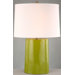 Table Lamp with White Fabric Shade