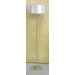 Floor Lamp in Net Metal Shade Polished Steel