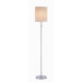 Tissage Floor Lamp in Chrome