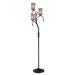 Ainsley Three Light Floor Lamp in Dark Bronze