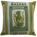 Botanica 20" x 20" Linen Pillow with Ananas Comosus Print