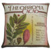 Botanica 20" x 20" Linen Pillow with Theobroma Cacao Print