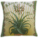 Botanica 20" x 20" Linen Pillow with Aloe Vera Print