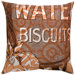Press Cotton Print Water Biscuits And Tile Pillow
