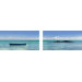 Boat On Buoy  Printed Canvas Art - 12" X 24" (Set of 2)