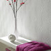 Paintable Curvy Wallpaper in White