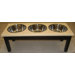 3 Bowl Traditional Style Pet Diner (2 qt Bowls)