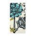 Wool Botanical Scarf in Aqua