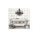 Bath Luddite Shower Curtain in Black