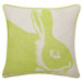 Bunny Linen Pillow in Kiwi
