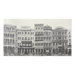 Street Scene Cotton Voile Scarf in Grey